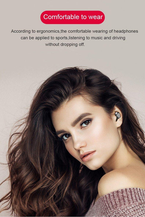 Bluetooth 5.0 Earphones TWS F9 5.0V Stereo Noise Cancelling Gaming Earbuds