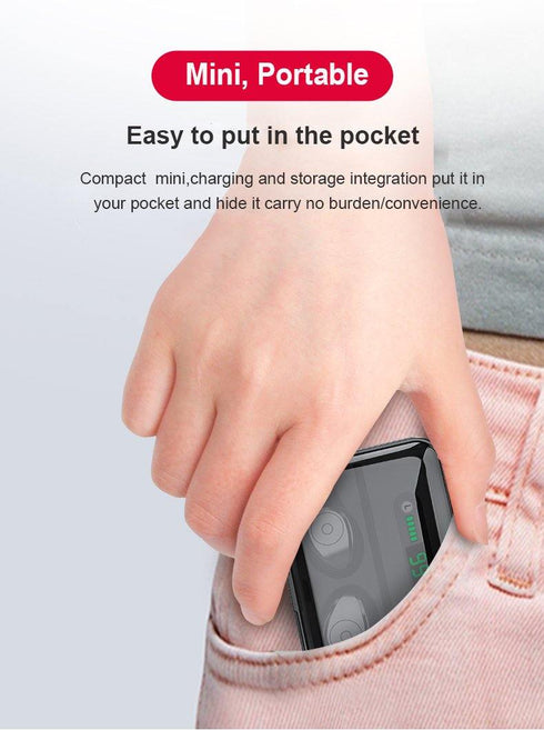 Bluetooth 5.0 Earphones TWS F9 5.0V Stereo Noise Cancelling Gaming Earbuds