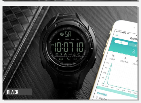Skmei 1316 Waterproof Alarm Bluetooth Sports Watch