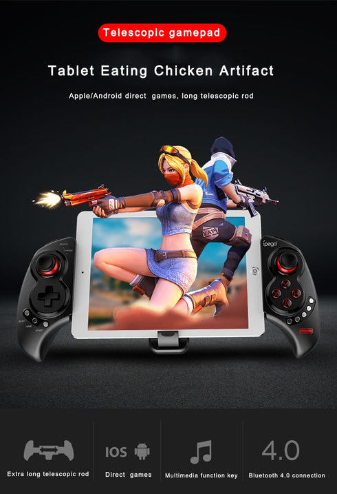 Wireless Joystick Telescopic Bluetooth Gamepad iPhone Android Smartphone iPad Tabet Laptop Game Console Controller - WooTech Online Shopping