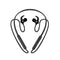 HOCO Metal Sport Bluetooth Headphone Sweatproof Earphone Magentic Earpiece Stereo Wireless Headset for Mobile Phone