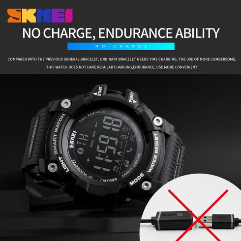 SKMEI 1227 Waterproof Alarm Bluetooth Sports Watch