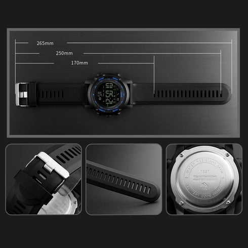 SKMEI 1321 Waterproof Alarm Bluetooth Sports Watch