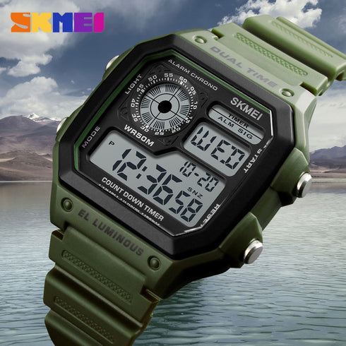 SKMEI 1299 Waterproof Alarm Bluetooth Sports Watch