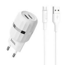 Hoco 12W Wall charger Wisdom EU dual USB charging adapter c41a