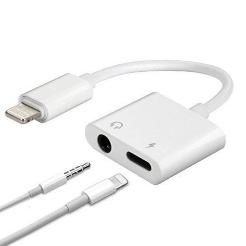 Lightning To Audio 3.5mm Adapter For iPhone - White