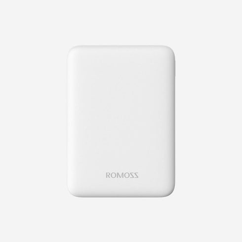 Romoss Mini Powerbank Pure 5 5000mAh Input Micro USB Output 2 x USB White Power Bank