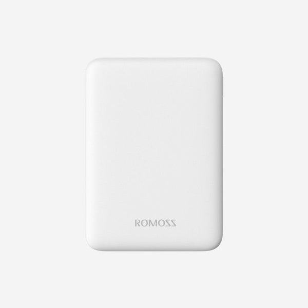 Romoss Mini Powerbank Pure 5 5000mAh Input Micro USB Output 2 x USB White Power Bank - WooTech Online Shopping In SA