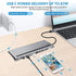 11 Ports USB-C to HDTV Multifunction Adapter
