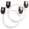 SATA 3.0 Data Cable For Hdd / SSD - Premium White Sleeved SATA 6Gbps 50Cm sata Cable- Woo - WooTech Online Shopping In SA