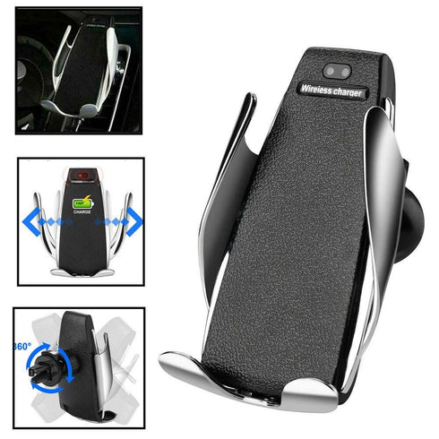 Smart Sensor Wireless Fast car Charger with 360 Rotation