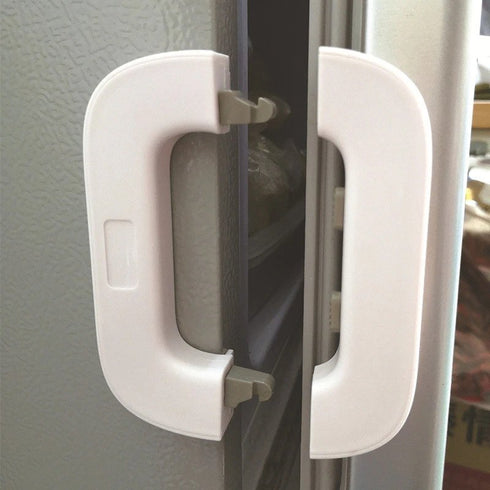 Toddler Multifunction Fridge Safety Lock - White