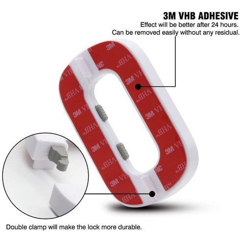 Toddler Multifunction Fridge Safety Lock - White