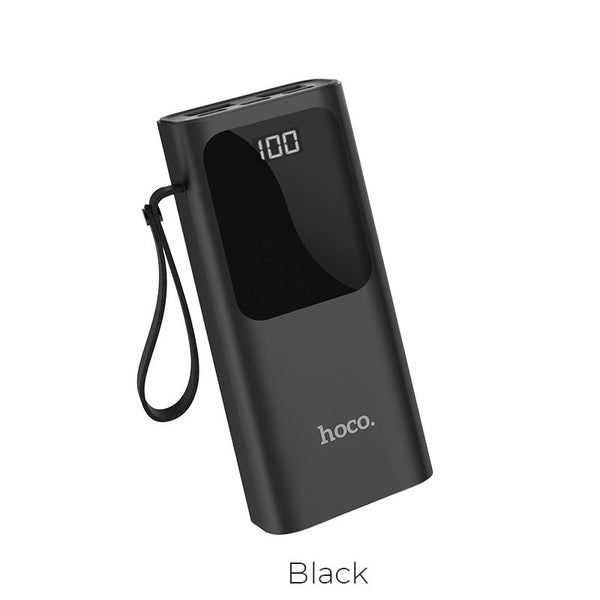 Treasure mobile power bank 10000mAh dual USB output flame retardant PC LED power level indicator -J41 - WooTech Online Shopping In SA