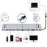 Type-C Hub 10 in 1 Type C to HDMI VGA 3*USB-3.0 /RJ45 Gigabit Ethernet PD SD/TF Hub