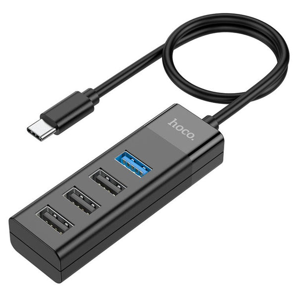 Type-C hub 4-in-1 “HB25 Easy mix” Type-C to USB3.0+USB2.0*3 - WooTech Online Shopping In SA