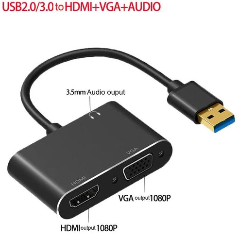 USB 3.0 TO VGA/HDMI ADAPTER