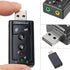 USB Sound Card Adapter Virtual 7.1 Channel