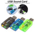USB Sound Card Virtual 5.1