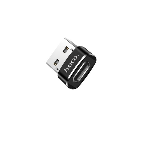 Usb to Type-c OTG Adapter USB-A to Type-C charging data transfer convertor - Hoco UA6 - WooTech Online Shopping In SA