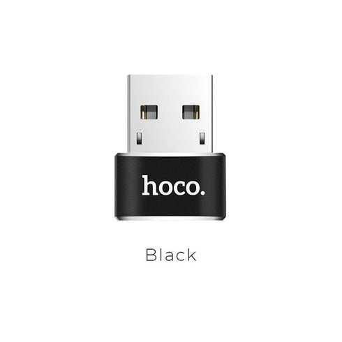 Usb to Type-c OTG Adapter USB-A to Type-C charging data transfer convertor - Hoco UA6 - WooTech Online Shopping In SA