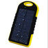 Waterproof Solar Power Bank Shockproof - With Two USB Outputs - Blue