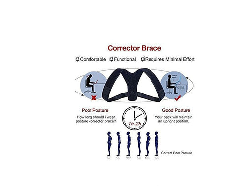 Woo Posture Corrector Clavicle Fracture Back Shoulder Correction Brace