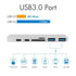 Woo TYPE-C hub 7 in 1 to HDMI 2*USB3.0 SD/TF PD - WooTech Online Shopping In SA