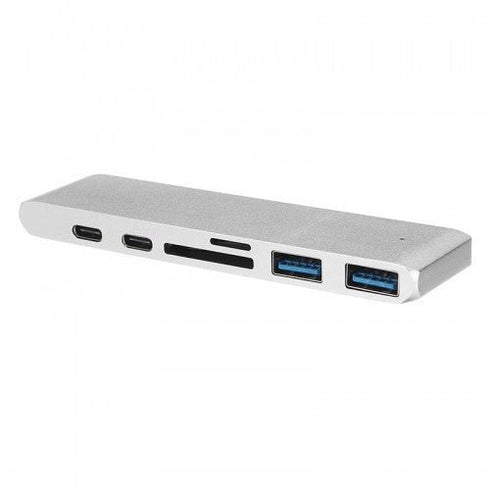 Woo TYPE-C hub 7 in 1 to HDMI 2*USB3.0 SD/TF PD - WooTech Online Shopping In SA
