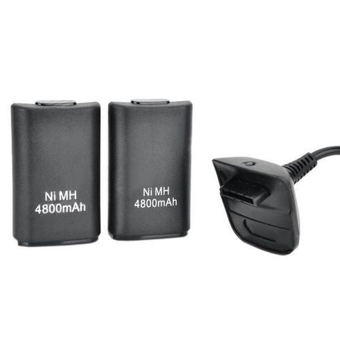 Xbox 360 Controller Generic Double Battery pack- Black