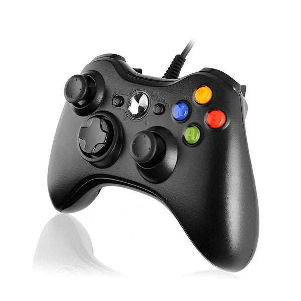 Xbox Controller 360 / 360 Live / 360 Slim-Wired - Generic Controller - Black - WooTech Online Shopping In SA